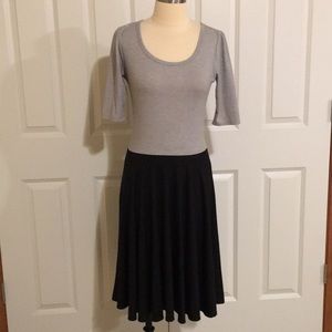 LuLaRoe Light Grey/Black Nicole